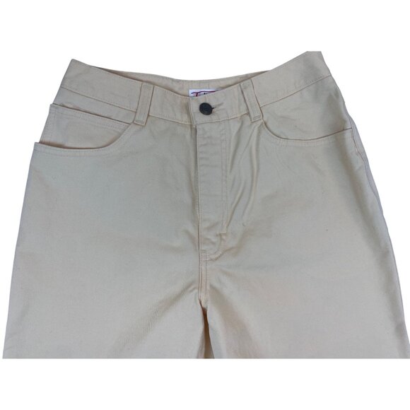 Talbots Womens Orange High-Rise Straight-Leg Cotton Pants Size 6 - New - Picture 3 of 8